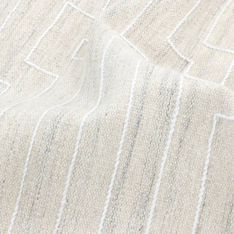 Overton Handmade Modern Contemporary Geometric Area Rug