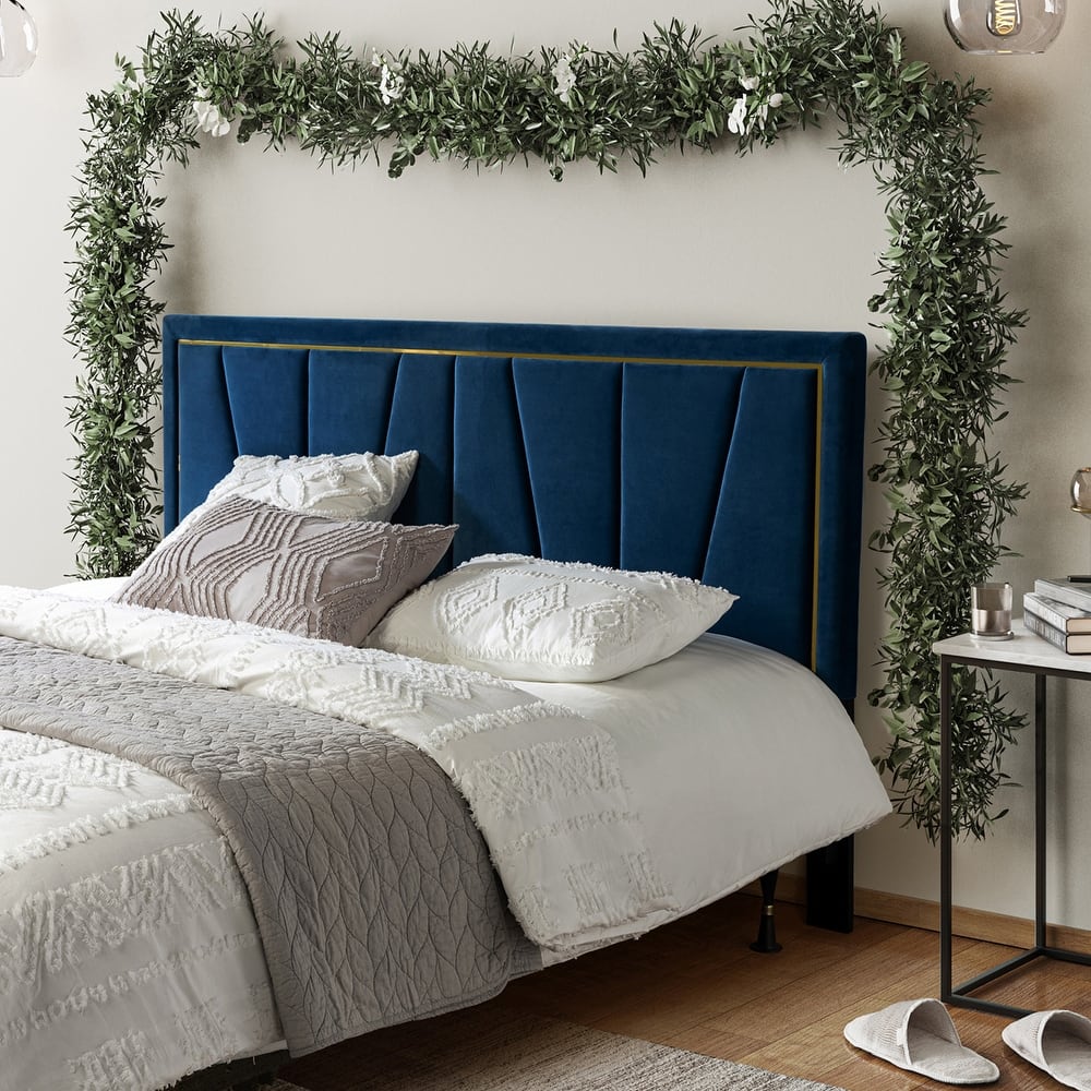 Eberhard Upholstered Tufted Contemporary Adjustable Wall-Mounted Headboard By HULALA HOME