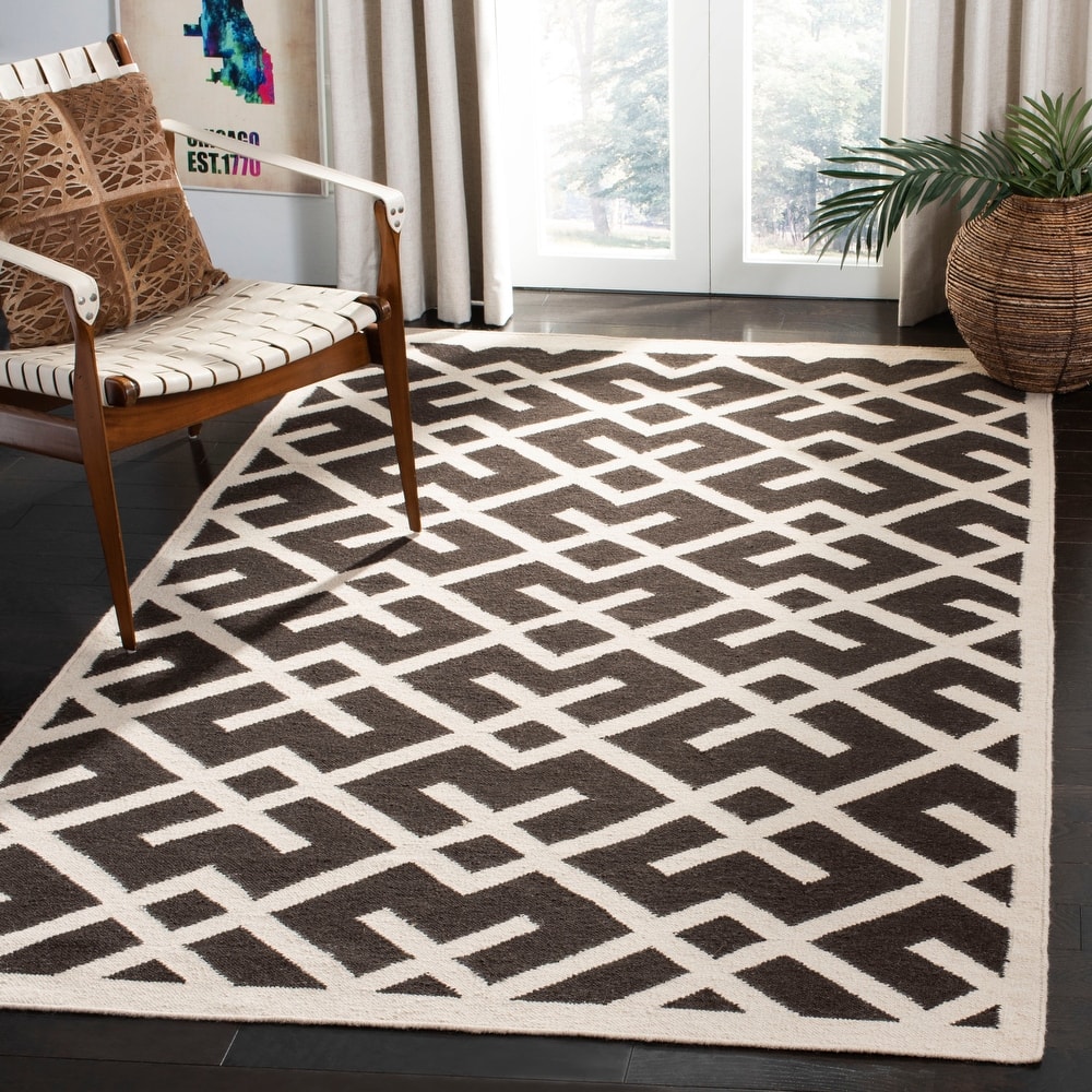 SAFAVIEH Handmade Flatweave Dhurries Eildine Modern Moroccan Wool Rug