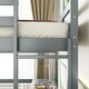 preview thumbnail 6 of 12, Full Size Loft Bed with Built-in Desk, Ladder Platform, Ladders, Guardrails