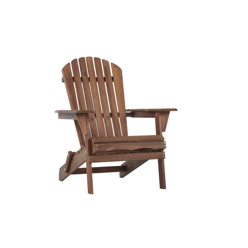 Set of 2 Garden Outdoor Solid Wood Folding Adirondack Chair