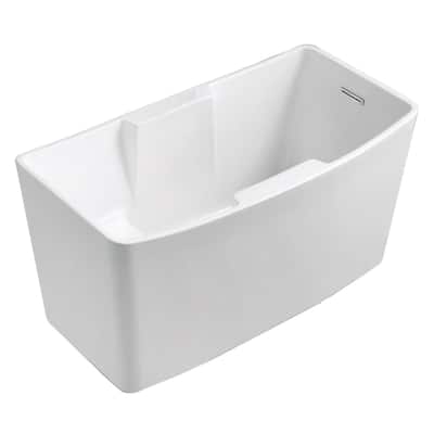 Kingston Brass VTSQ512827S Aqua Eden 51" Free Standing Acrylic Soaking