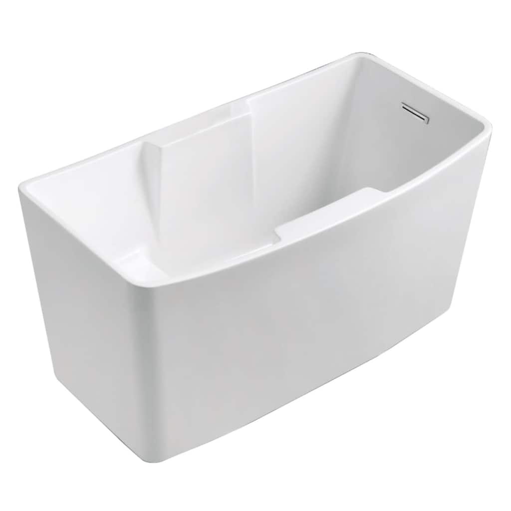 Kingston Brass VTSQ512827S Aqua Eden 51" Free Standing Acrylic Soaking