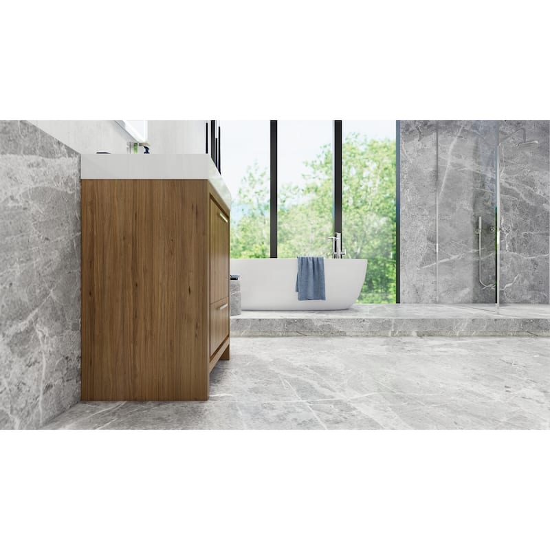 Dove 24'' Freestanding Vanity with Reinforced Acrylic Sink
