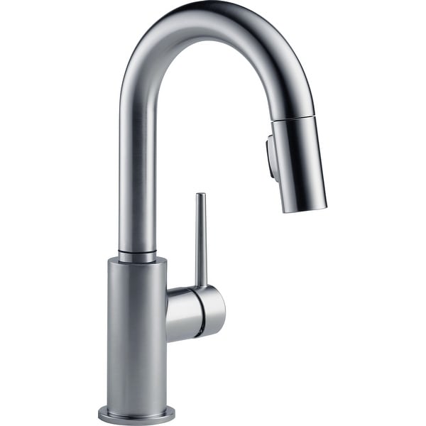 Delta 9959-DST Trinsic 1.8 GPM Single Hole Pull-Down Bar/Prep Faucet with Magnetic Docking Spray Head. Opens flyout.