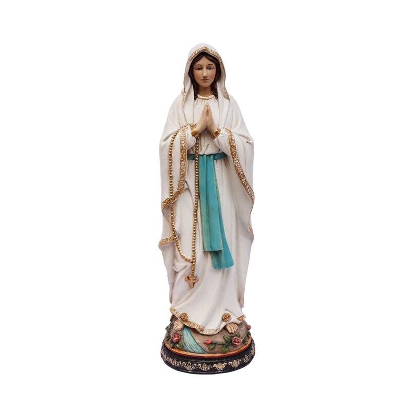 Our Lady of Lourdes Mary Figurine - 12"