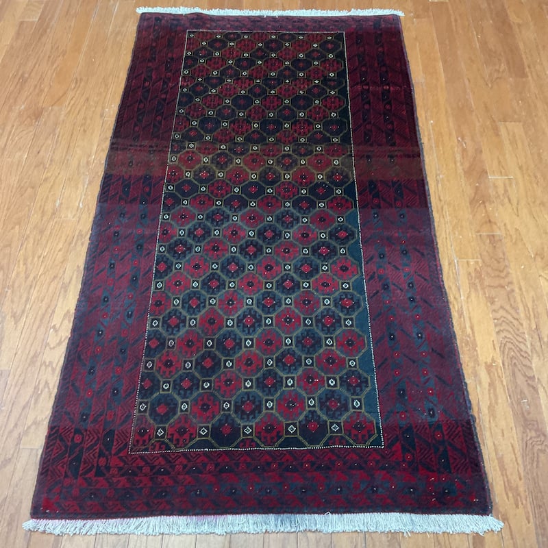 HERAT ORIENTAL Handmade Balouchi Wool Rug - 3'6" x 6'4"