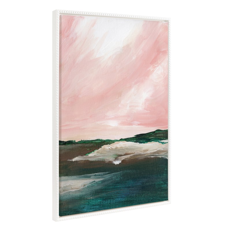 Kate and Laurel Sylvie Beaded Evening Mood Canvas by Nikita Jariwala - 23x33