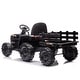 preview thumbnail 10 of 98, 24V Battery Powered Ride-On Tractor with Trailer, 2 Motors, MP3, Bluetooth, Remote Control, LED Lights for Kids 3-6 Years