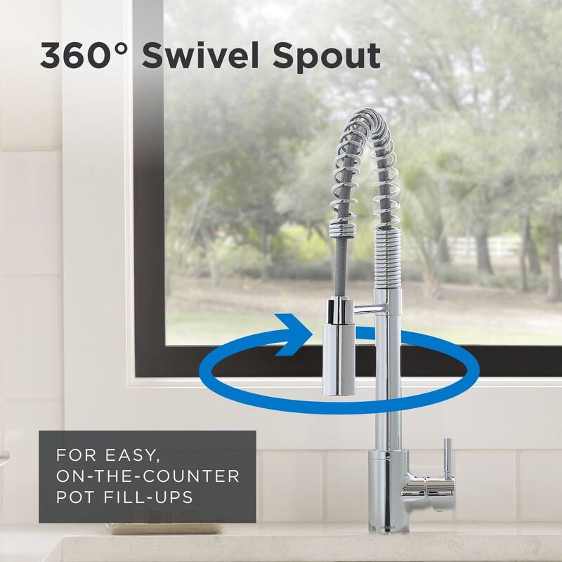 Gerber D451388 The Foodie 1.75 GPM Single Hole Pre-Rinse Pull Down