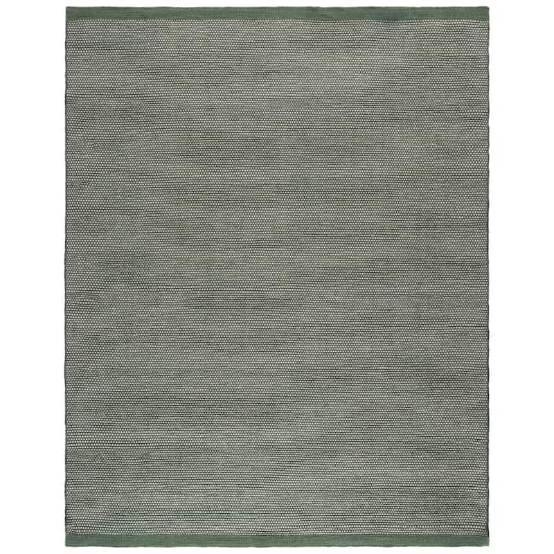 SAFAVIEH Handmade Vermont Afie Wool Rug - 9' x 12' - Green