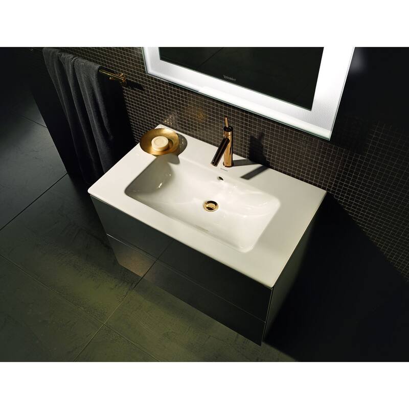 Duravit ME by Starck 25" Ceramic Vanity Top with 0 Faucet Holes