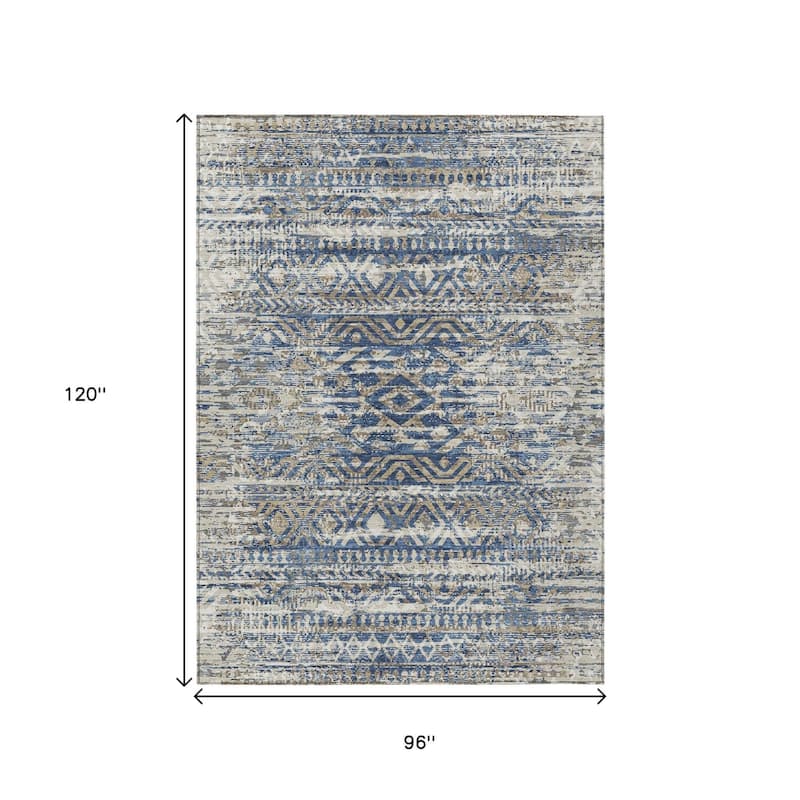 HomeRoots Moroccan Transitional Rectangle Outdoor Rug