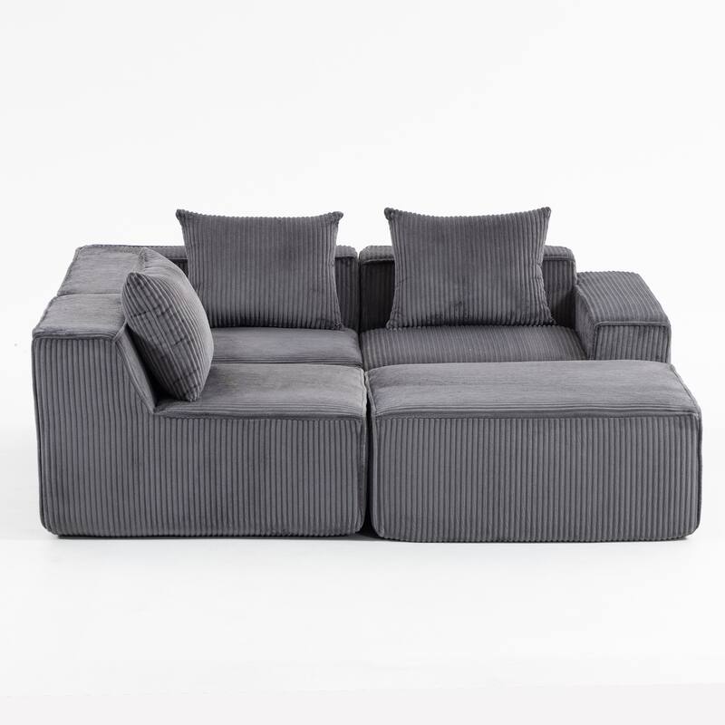 Multi Person Modular Compression Sofa That Can Be Freely