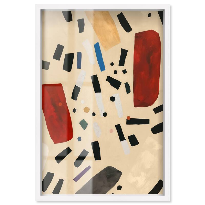 Mindscape Mosaic II Shadowbox by Art Remedy - White - 36" x 54"