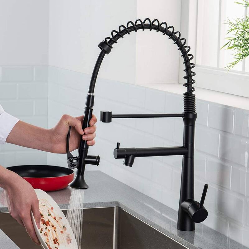 Pre-rinse kitchen faucet