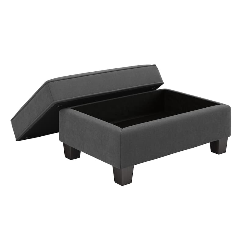 Bush Furniture Stockton Large Upholstered Storage Ottoman