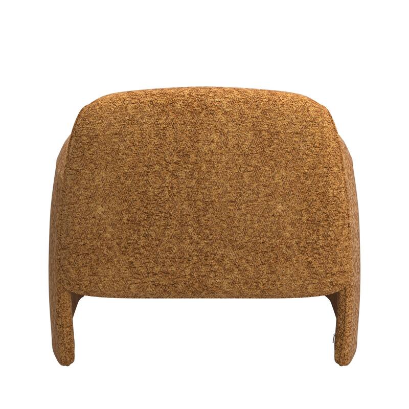Maratea Round Arm Accent Chair and Ottoman by iNSPIRE Q Modern