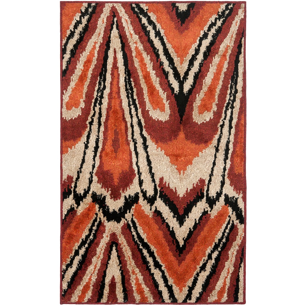 SAFAVIEH Kashmir Bobbi Abstract Silky Polyester Rug