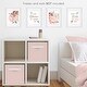 preview thumbnail 3 of 4, Boho Shabby Chic Floral Girl Wall Decor Art Prints 4pc Ivory Bohemian Vintage Garden Watercolor Flower Nature Elegant Dusty Rose