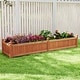 preview thumbnail 7 of 19, Costway Wooden Raised Garden Bed Outdoor Rectangular Planter Box with - See Details