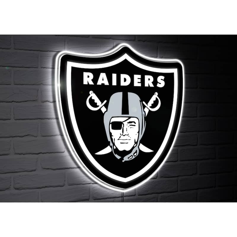 Las Vegas Raiders Team Logo LED Wall Decor Lighted Sign