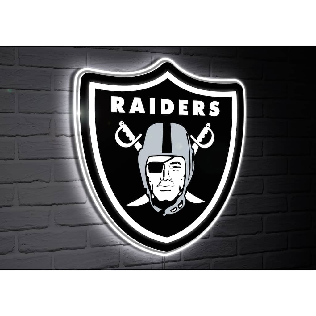 Las Vegas Raiders Team Logo LED Wall Decor Lighted Sign