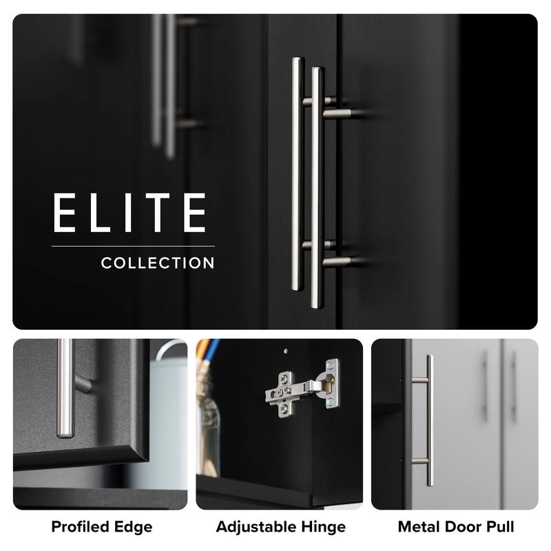 Prepac Elite Deep Storage Cabinet with Adjustable Shelves for Garage - 24" W x 65" H x 16" D