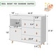 preview thumbnail 25 of 51, Baby Changing Table Dresser Nursery Dresser Chest White/Grey/Oak