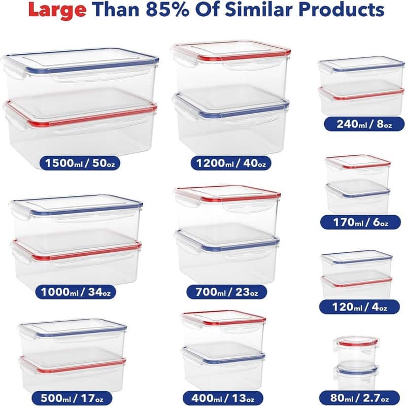 40Piece Reusable Food Storage Containers Bed Bath & Beyond 39080056