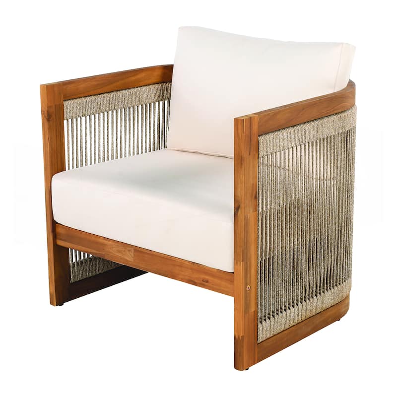 Premium Acacia Wood Outdoor Club Chair
