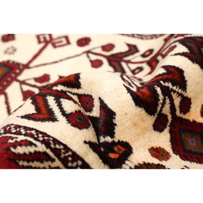 ECARPETGALLERY Hand-knotted Teimani Ivory Wool Rug - 3'6 x 6'0