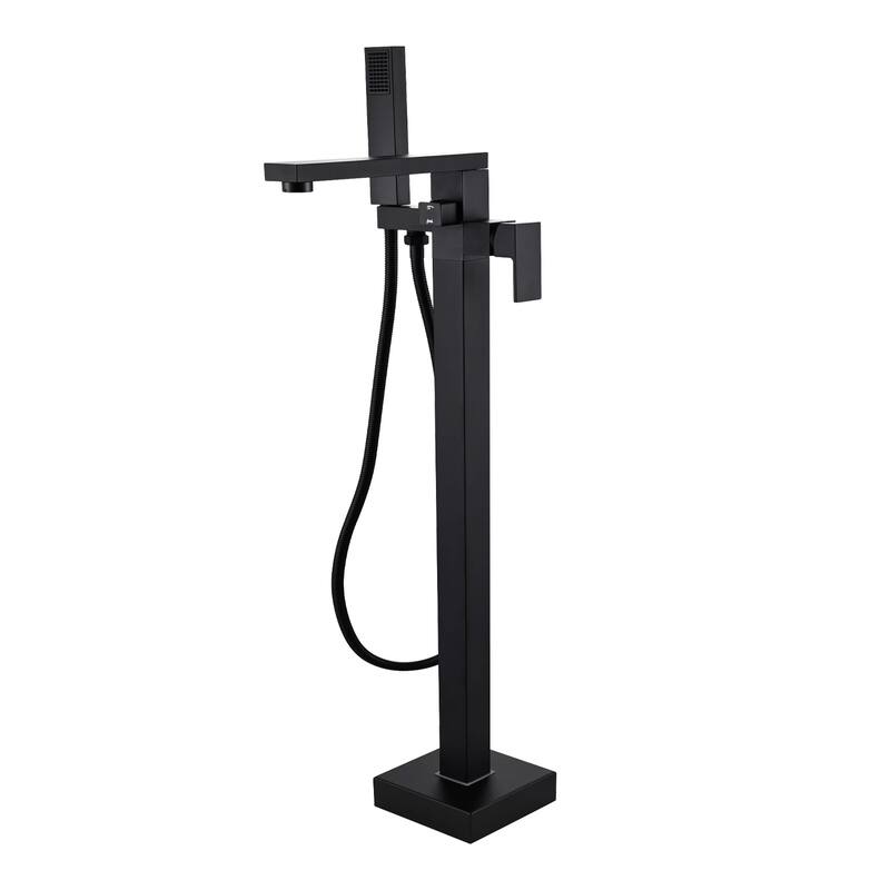 Topcraft Floor Mounted Bathtub Filler with Handheld Showerhead