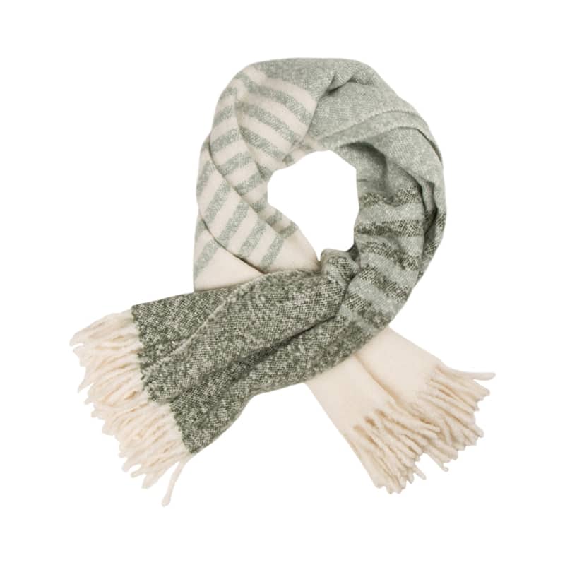 Glitzhome 50x60 Curated Nomad Division Striped Woven Jacquard Throw Blankets