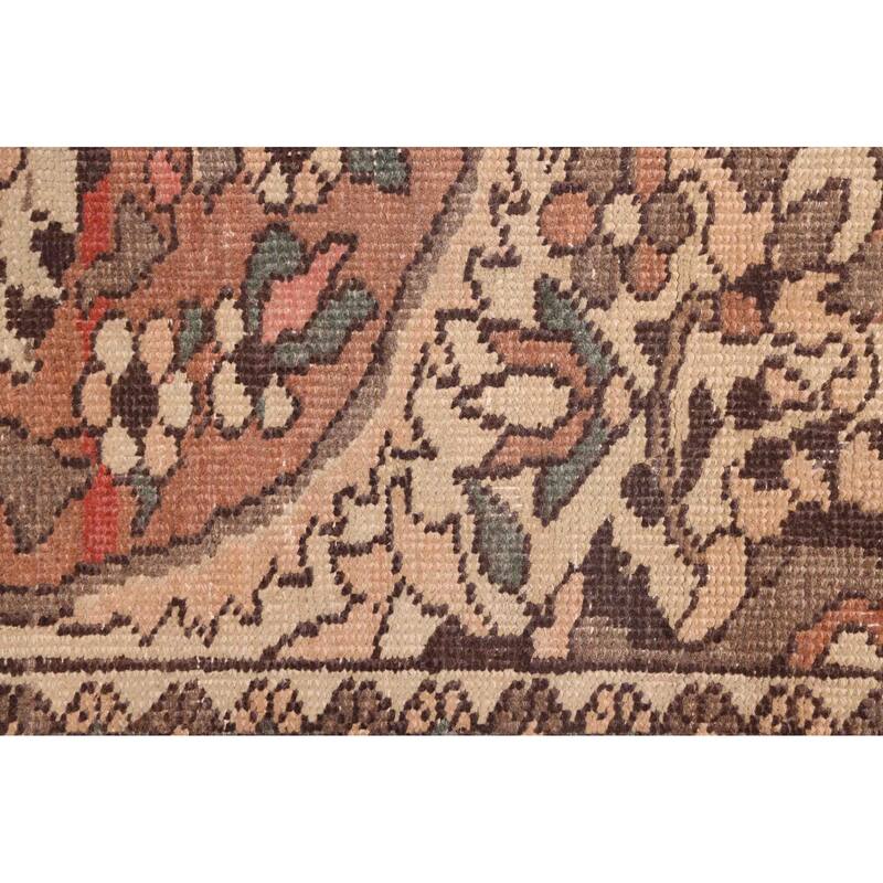 ECARPETGALLERY Hand-knotted Antalya Vintage Copper Wool Rug - 6'8 x 9'7