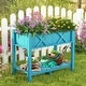 preview thumbnail 11 of 28, Gymax HIPS Raised Garden Bed Poly Wood Elevated Planter Box w/ Legs &