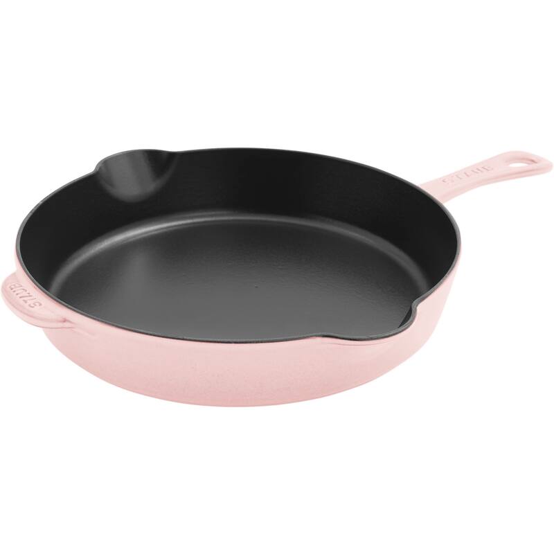 STAUB Cast Iron 11-inch Traditional Skillet - Peony Pink