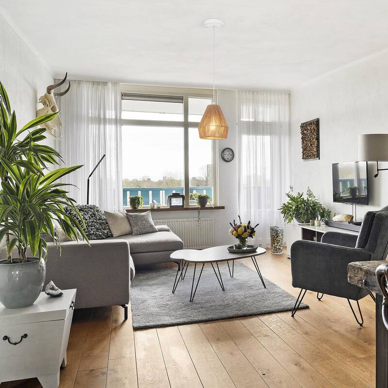 3-Light Metal Hanging Pendant Light Chandelier with Paper Rattan Shade for Kitchen Island