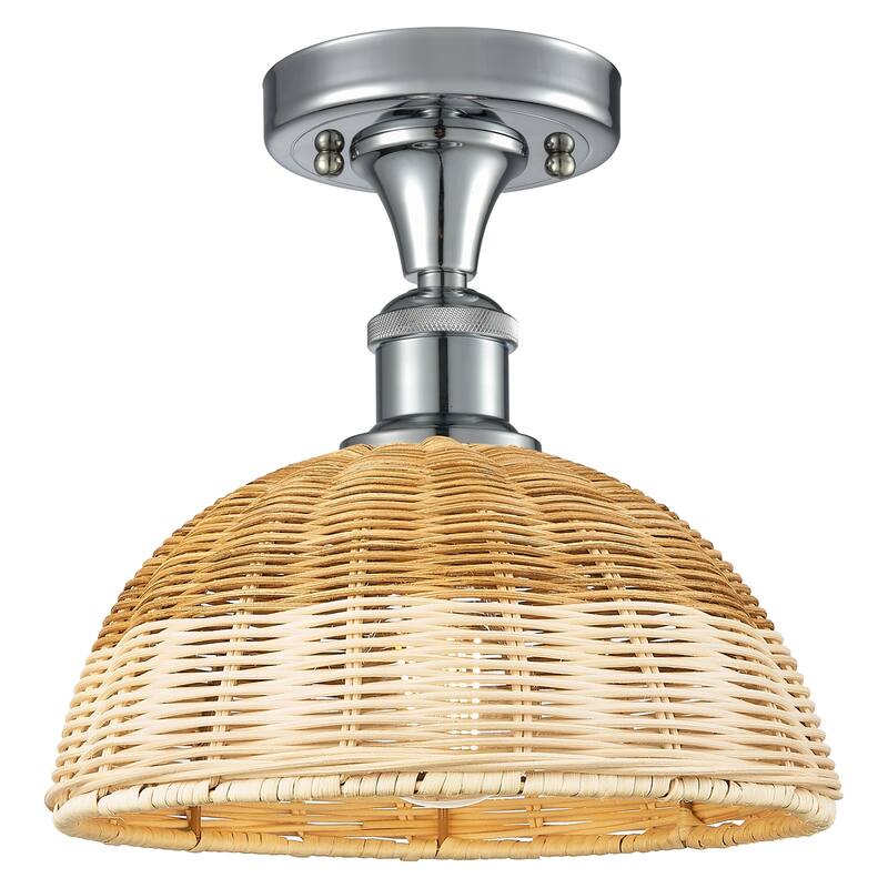 Innovations Lighting 516-1C-10-9 Bristol Natural II Semi-Flush Bristol - Polished Chrome / Natural