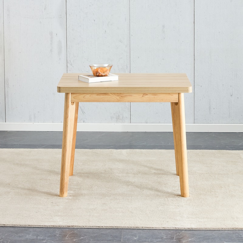 Imitation marble white sintered stone tabletop with rubber wooden legs, foldable computer desk