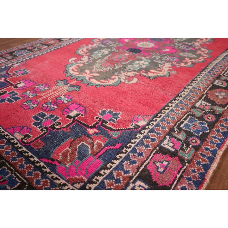 Balouch Persian Vintage Area Rug Handmade Wool Carpet - 4'2" x 7'5"