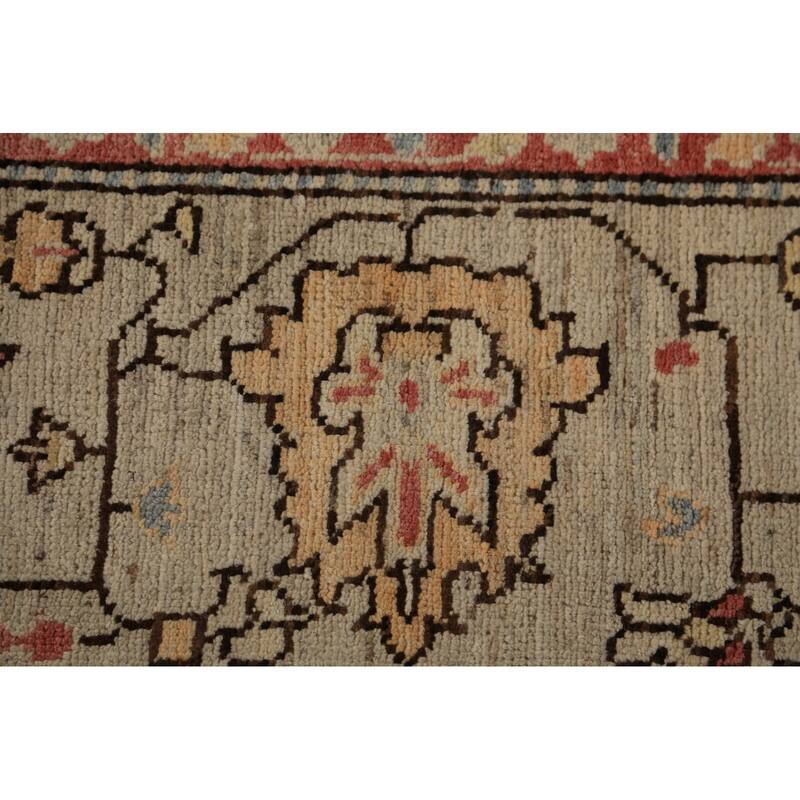 Vegetable Dye Heriz Serapi Rug Oriental Hand-Knotted Wool Carpet - 9'2"x 12'0"