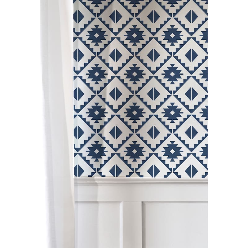 NextWall Southwest Tile Peel and Stick Wallpaper
