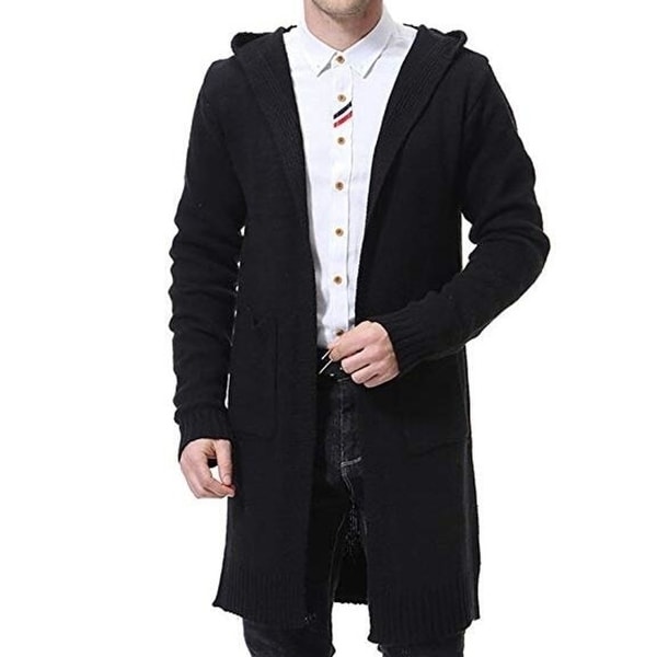 Mens mid length cardigan clearance