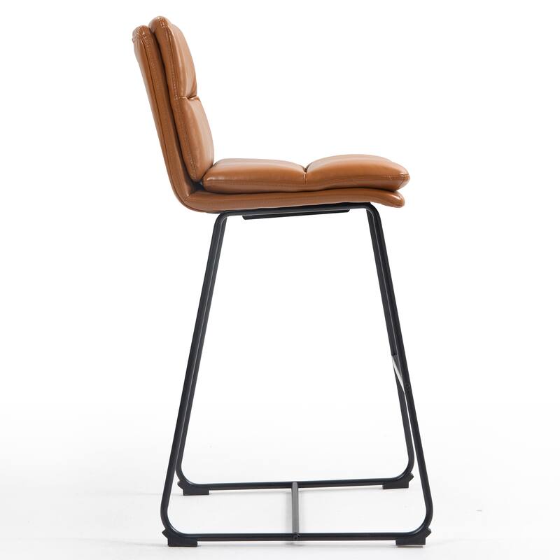 Set of 2 Aulani Upholstered Metal Frame Bar Stool