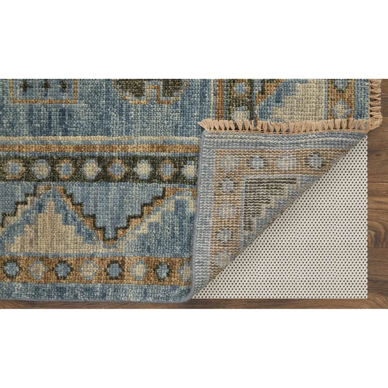 Grand Bazaar Foxboro Hand Knotted Medallion Traditional Area Rug