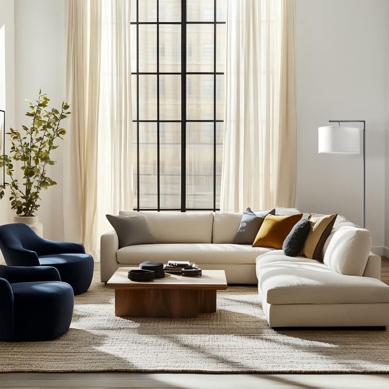 Brightech Montage Modern 60 in. Modern LED Super Bright Floor Lamp with White Fabric Drum Shade