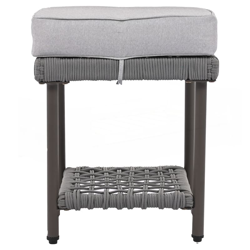 6-Piece Rope Patio Furniture L-Shaped Set