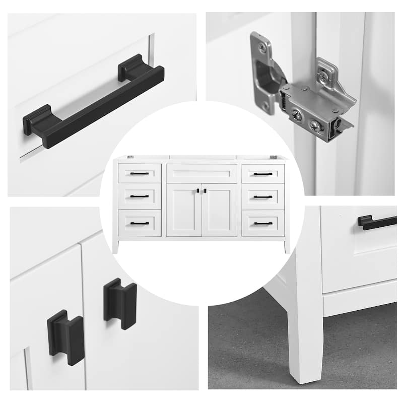 Nephelily 48" 60" 72" Bathoom Vanity Base Only, Easy-to-Install