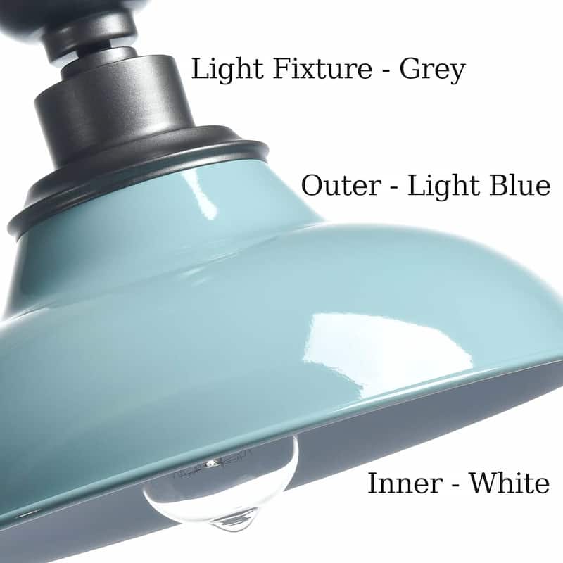 Cilento Farmhouse Ceiling Light Semi Flush Mount 1-Light